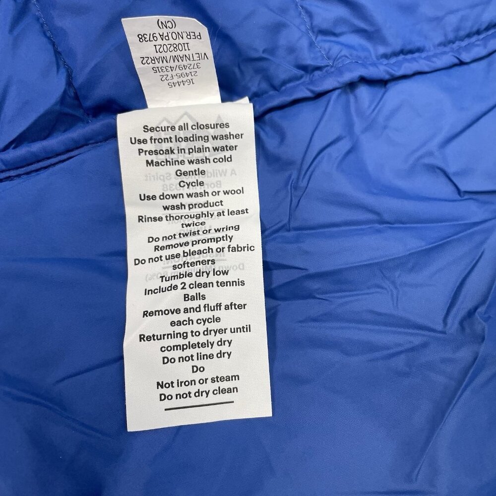 REI Co-op 650 Down Puffer Vest Outdoor Gorpcore Hiking Lightweight Blue Men M - Picture 8 of 10